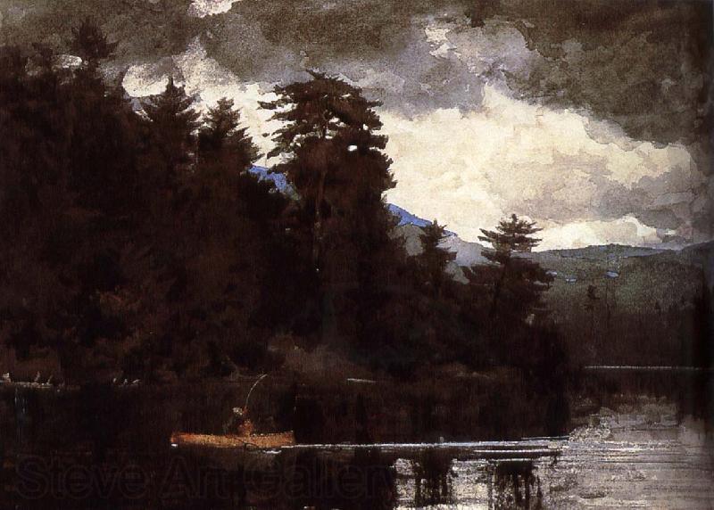 Winslow Homer A first Lenk Lake France oil painting art